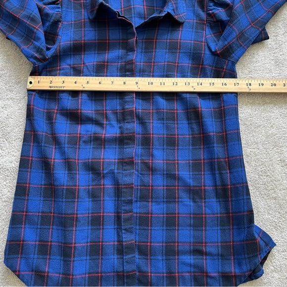 TUCKERNUCK PLAID BUTTON UP TOP SIZE XS CLASSIC MODERN CHIC STYLISH CHIC - Picture 7 of 9